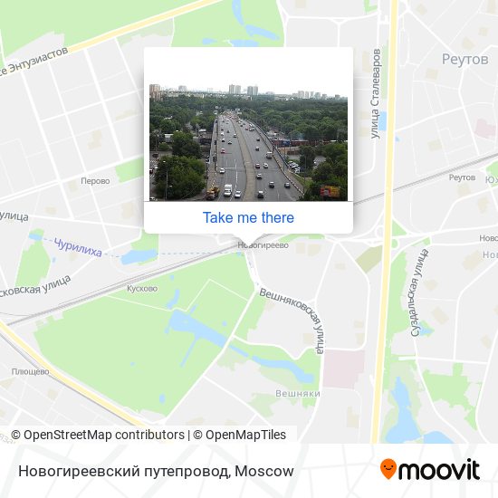 Новогиреевский путепровод map