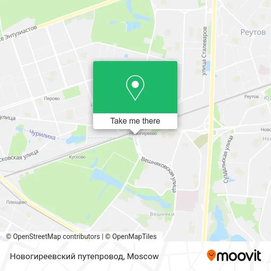 Новогиреевский путепровод map