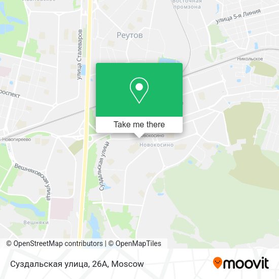 Суздальская улица, 26А map