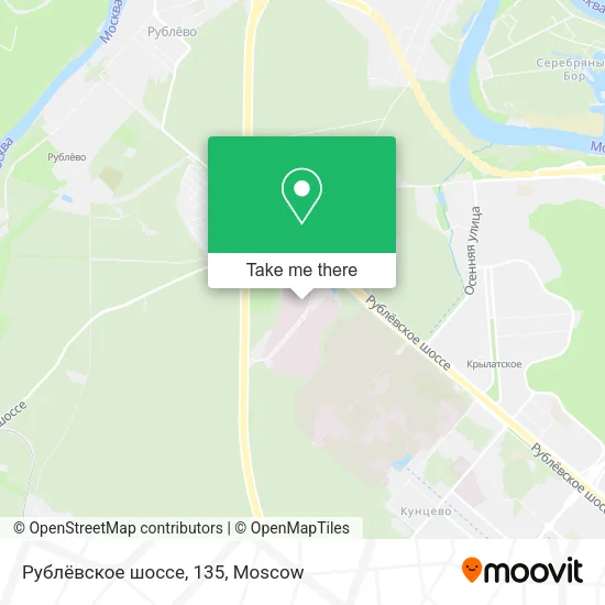 Рублёвское шоссе, 135 map