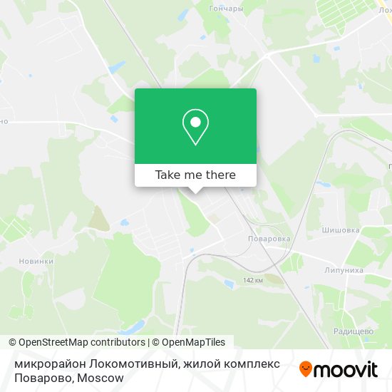 микрорайон Локомотивный, жилой комплекс Поварово map