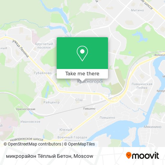 микрорайон Тёплый Бетон map