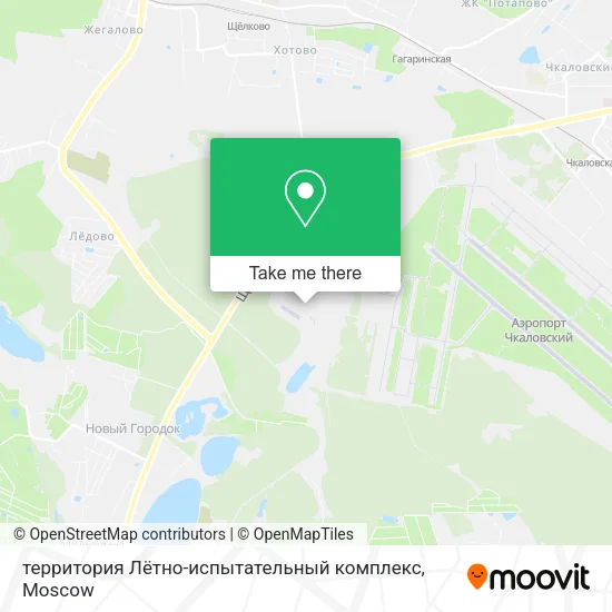 территория Лётно-испытательный комплекс map