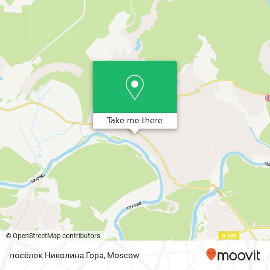 посёлок Николина Гора map