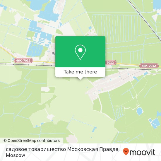 садовое товарищество Московская Правда map