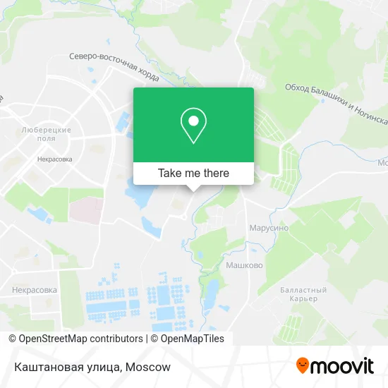 Каштановая улица map