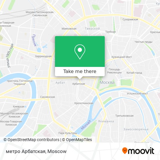 метро Арбатская map