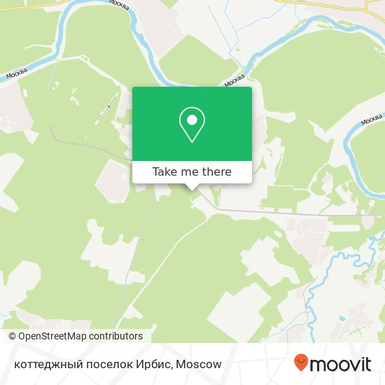 коттеджный поселок Ирбис map