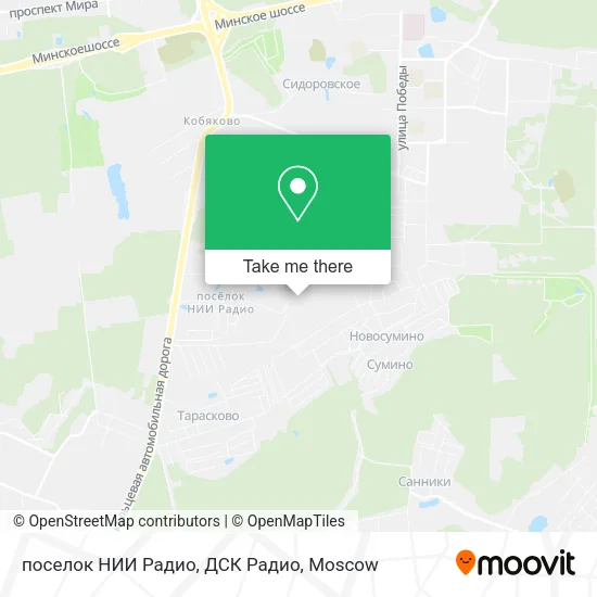 поселок НИИ Радио, ДСК Радио map