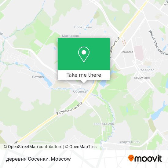 деревня Сосенки map