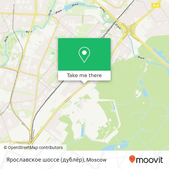 Ярославское шоссе (дублёр) map