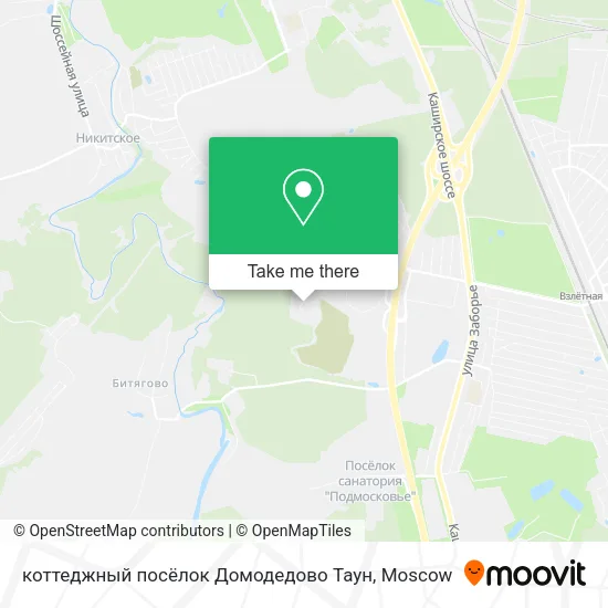 коттеджный посёлок Домодедово Таун map