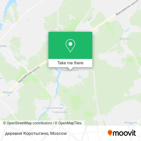 деревня Коротыгино map