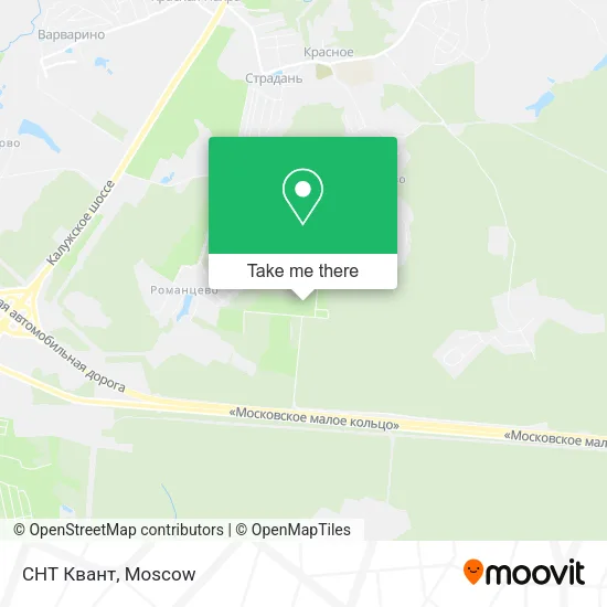 СНТ Квант map