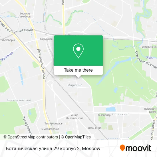 Ботаническая улица 29 корпус 2 map