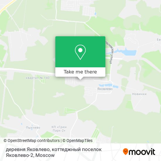 деревня Яковлево, коттеджный поселок Яковлево-2 map