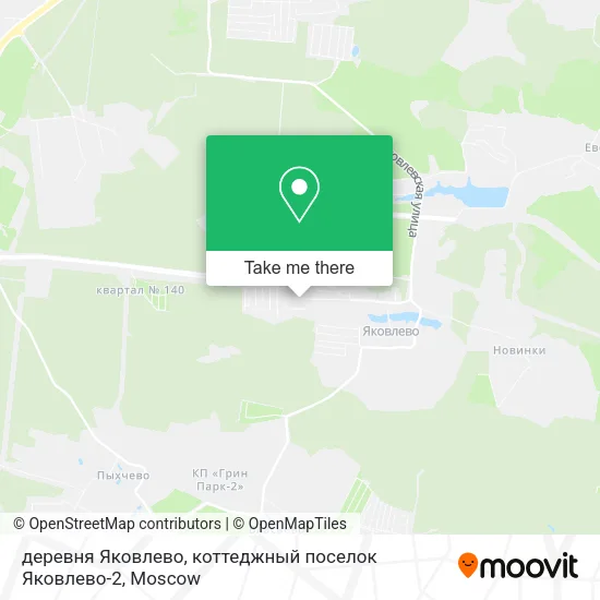 деревня Яковлево, коттеджный поселок Яковлево-2 map