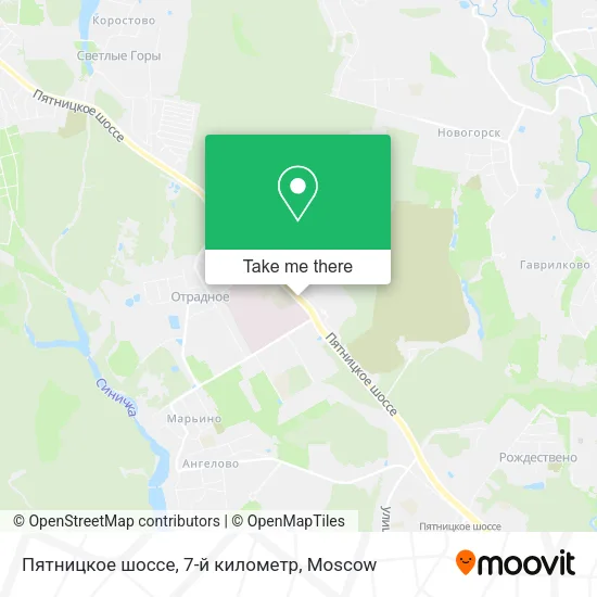 Пятницкое шоссе, 7-й километр map
