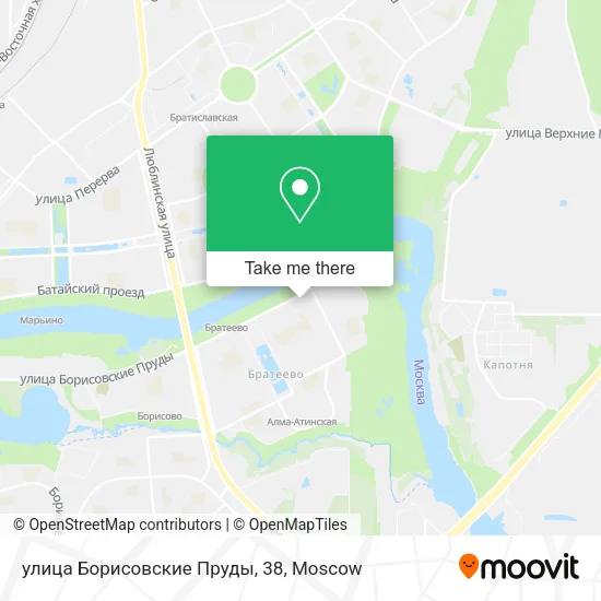 улица Борисовские Пруды, 38 map