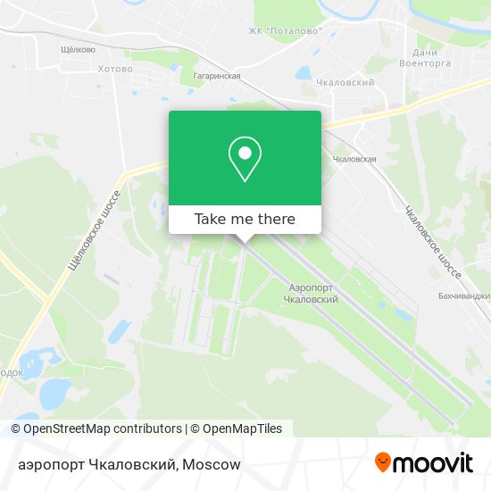 аэропорт Чкаловский map