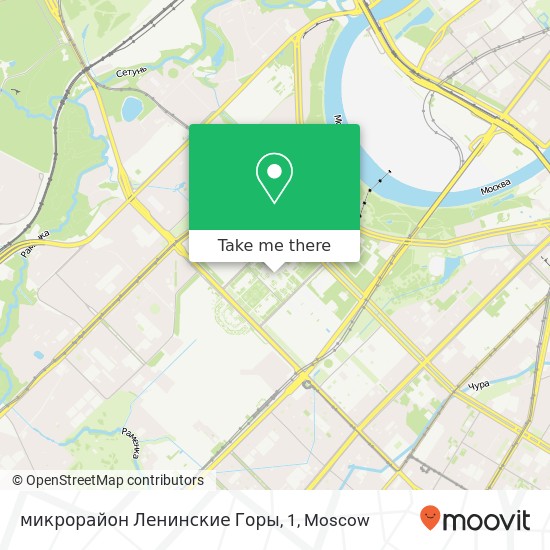 микрорайон Ленинские Горы, 1 map