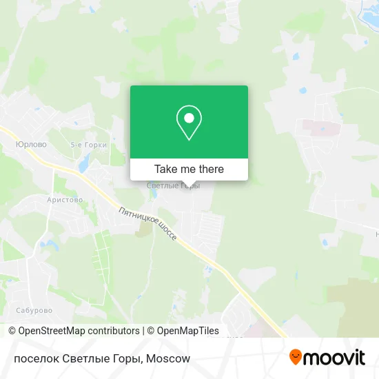 поселок Светлые Горы map