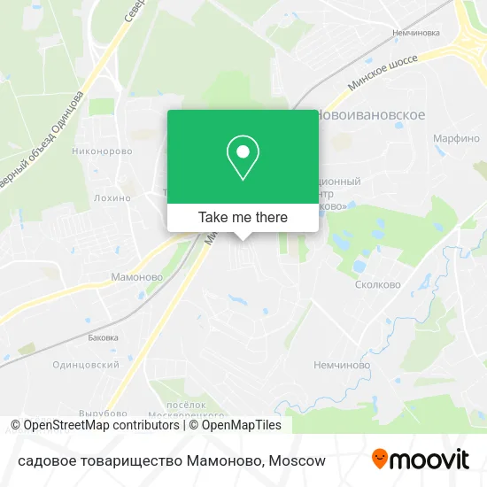 садовое товарищество Мамоново map