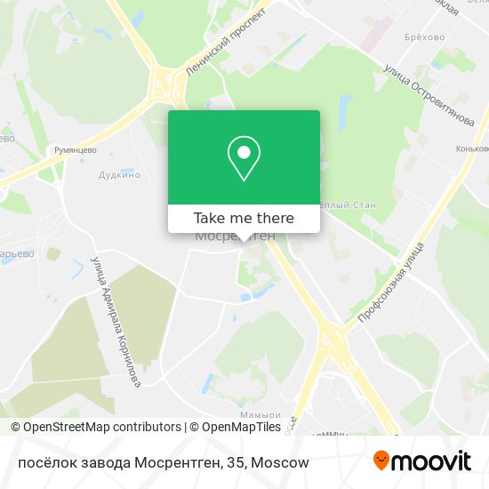 посёлок завода Мосрентген, 35 map