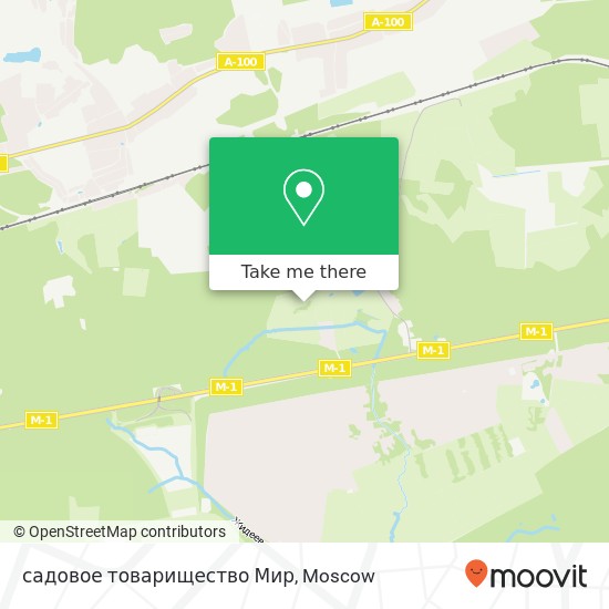 садовое товарищество Мир map