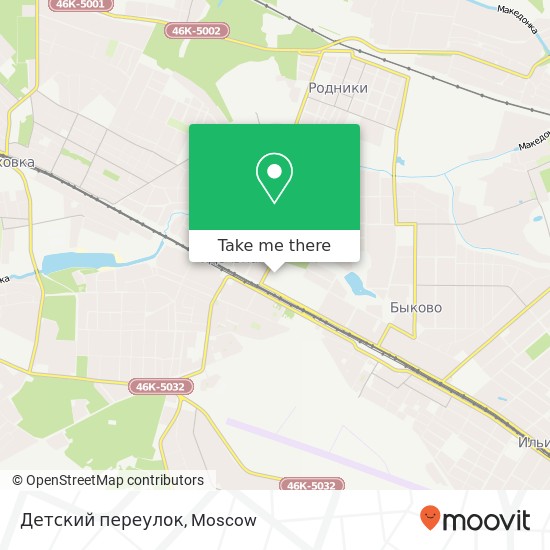 Детский переулок map