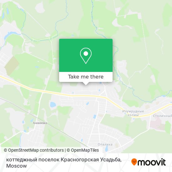 коттеджный поселок Красногорская Усадьба map