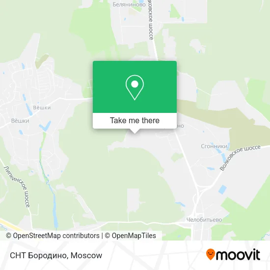 СНТ Бородино map