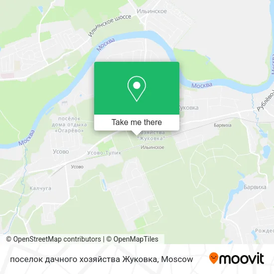 поселок дачного хозяйства Жуковка map