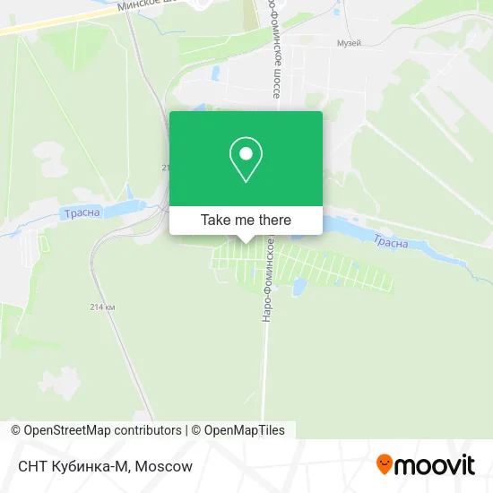 СНТ Кубинка-М map