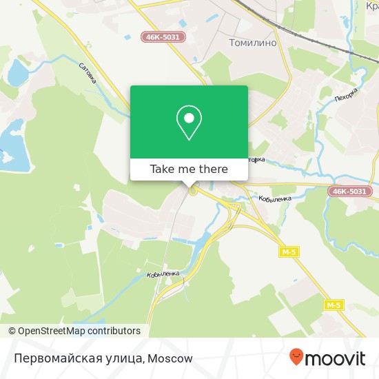 Первомайская улица map