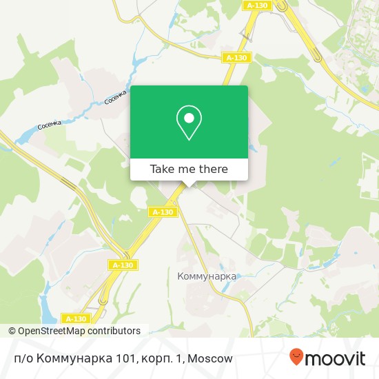 п/о Коммунарка 101, корп. 1 map