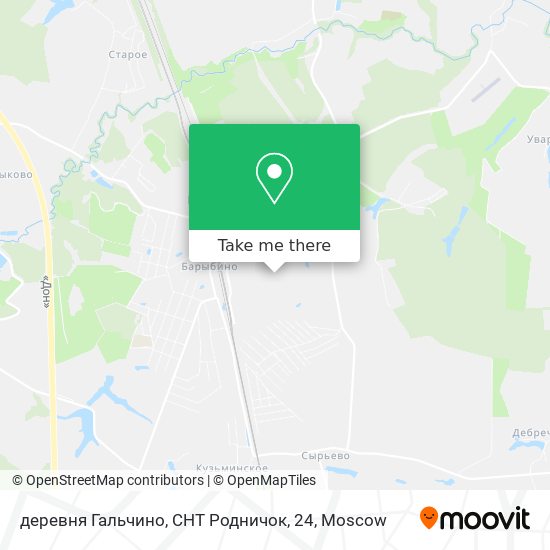деревня Гальчино, СНТ Родничок, 24 map
