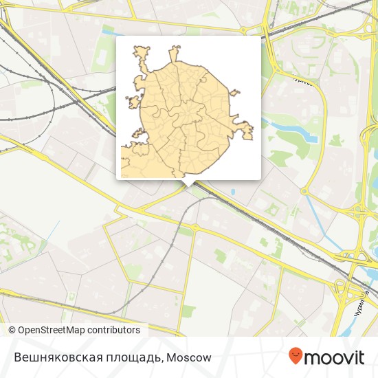 Вешняковская площадь map
