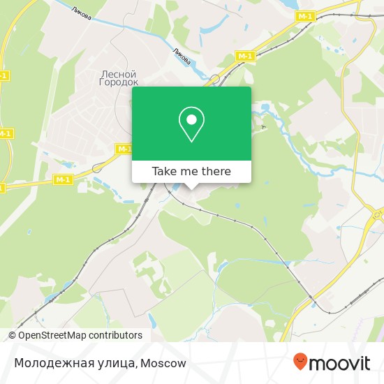 Молодежная улица map