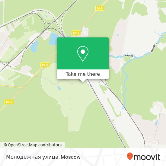 Молодежная улица map