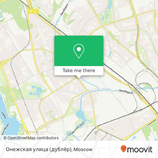 Онежская улица (дублёр) map