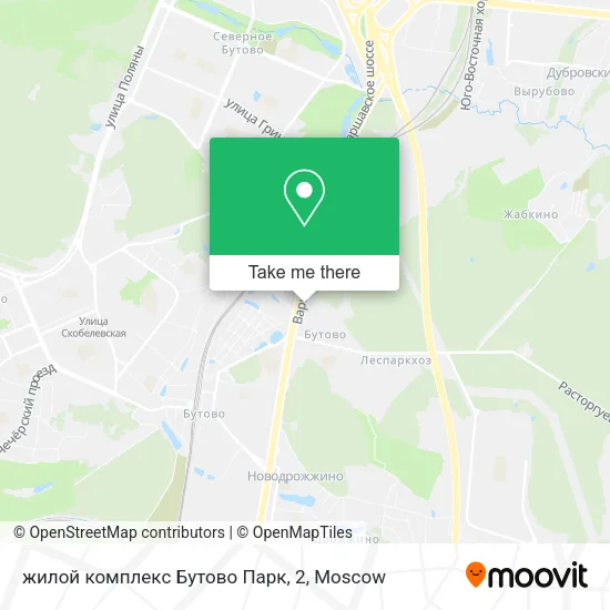 жилой комплекс Бутово Парк, 2 map