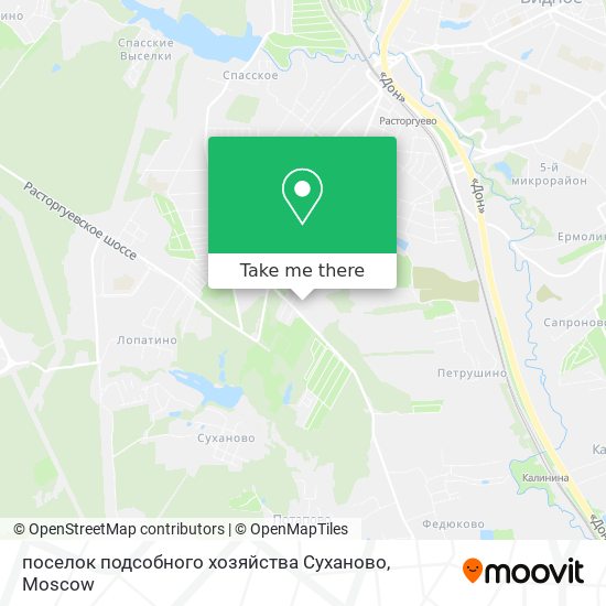 поселок подсобного хозяйства Суханово map