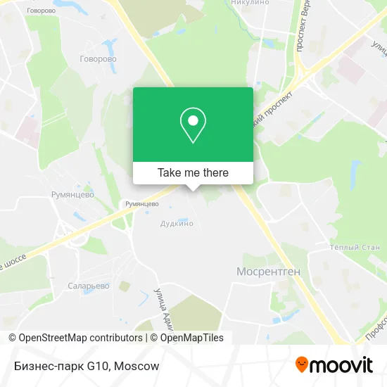 Бизнес-парк G10 map