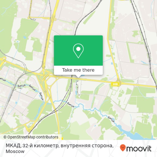 МКАД, 32-й километр, внутренняя сторона map