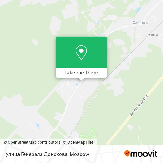 улица Генерала Донскова map