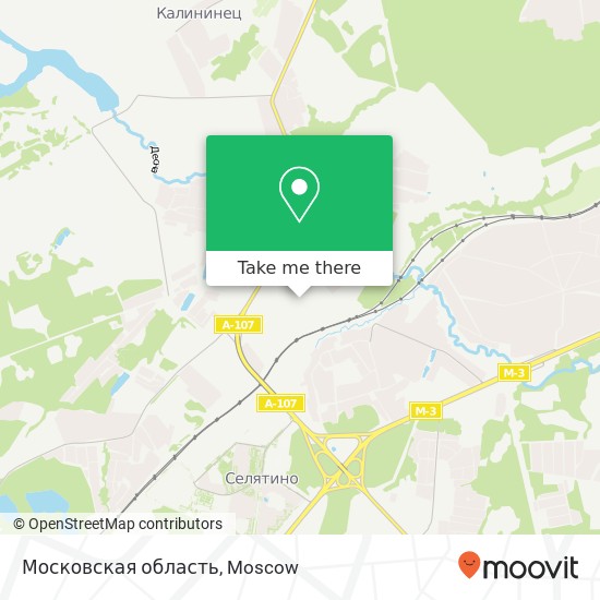 Московская область map