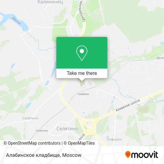 Алабинское кладбище map