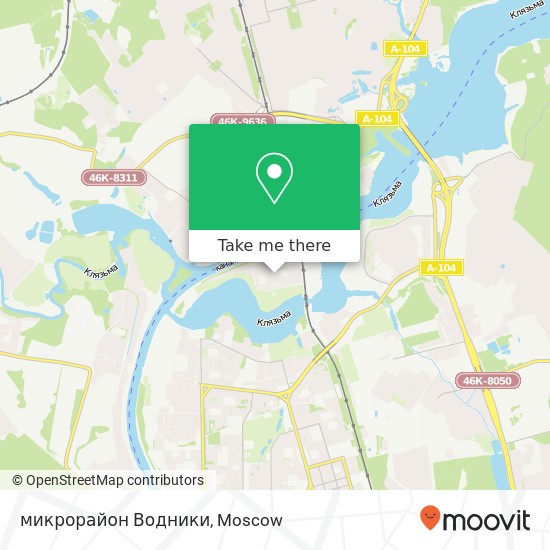 микрорайон Водники map