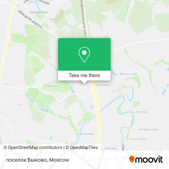 поселок Быково map